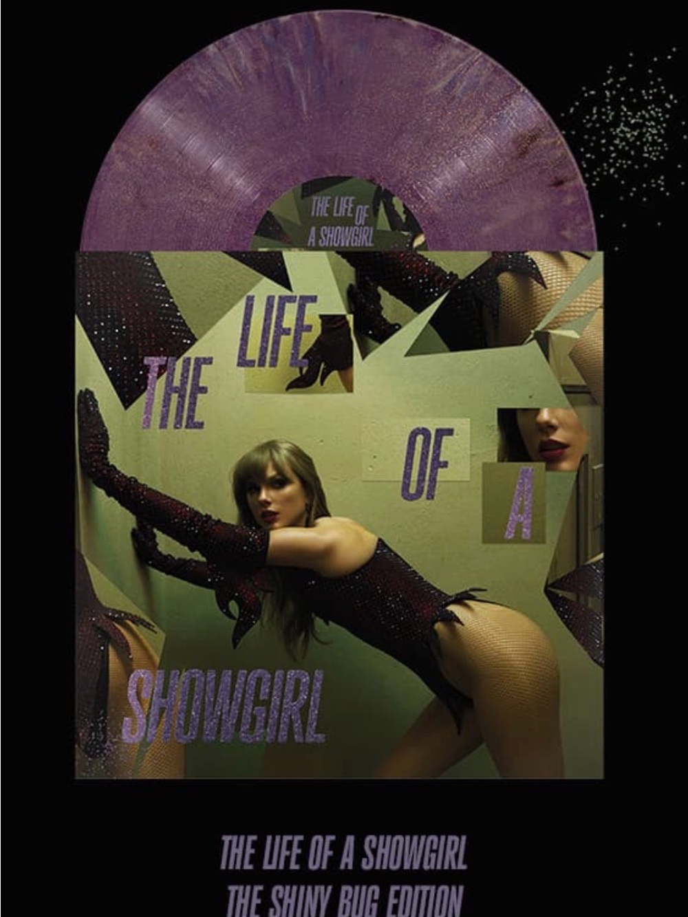 NEW SEALED Taylor Swift The Life Of A Showgirl TLOAS Shiny Bug VIOLET Vinyl